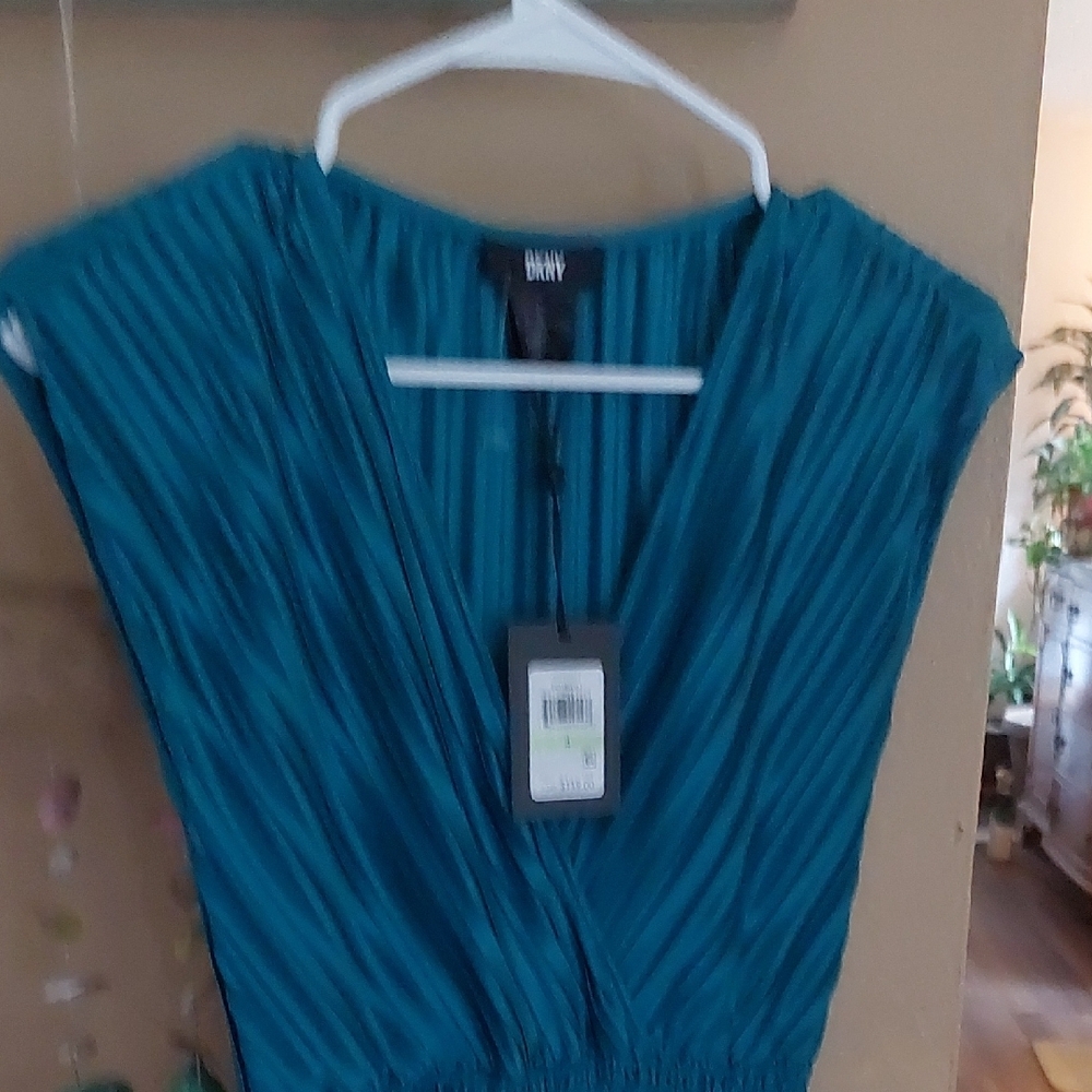 DKNY Teal Maxi Dress